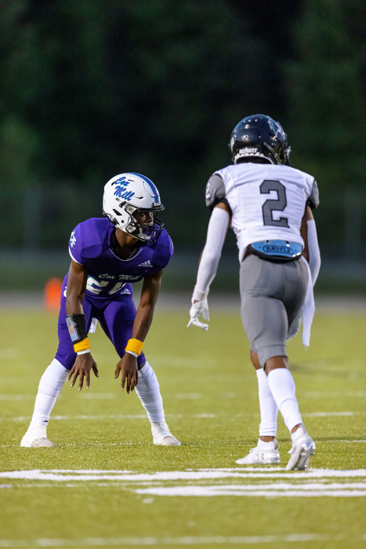 The Hough Huskey defeated the Cox Mill Chargers 48-7 on Friday night at Cox Mill High School.